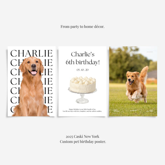 Custom Pet Birthday Poster