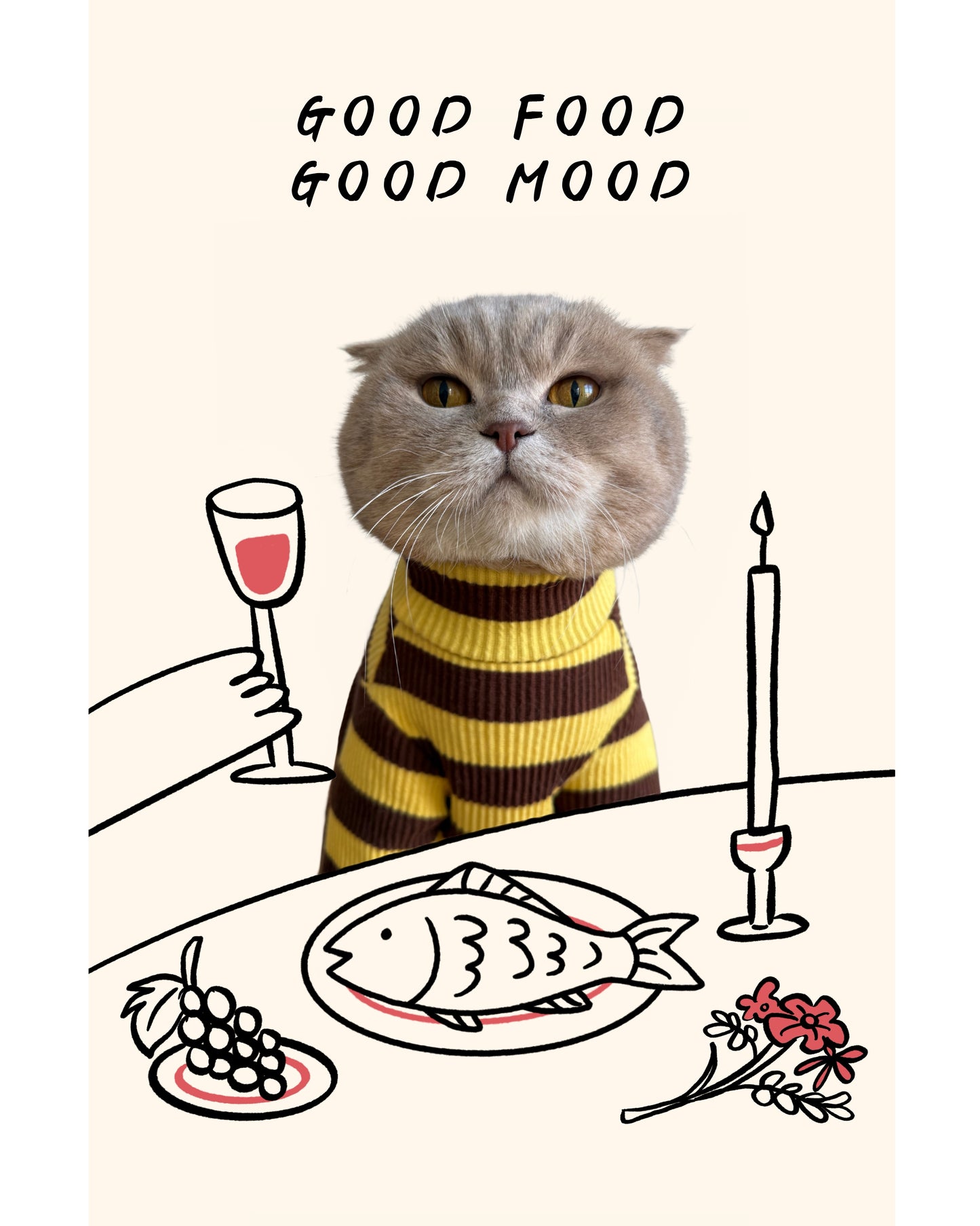 Custom Cat Portrait Wall Art